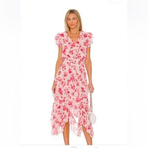 NWT never worn MISA Dakota Watermelon Blossom dress